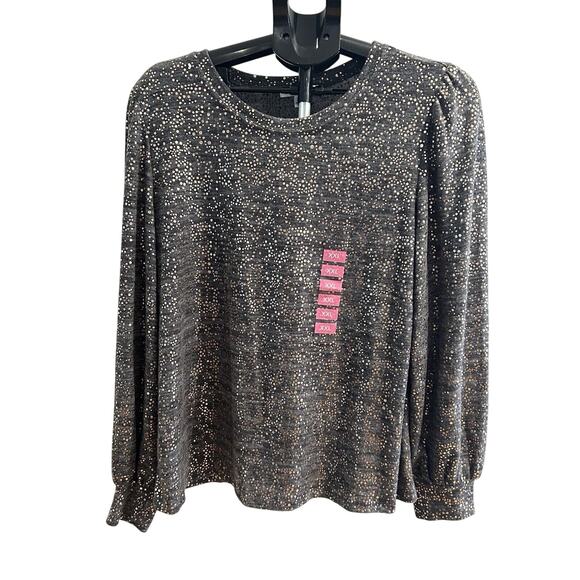 JohnPaulRichard Tops - NWT JohnPaulRichard Polka Dot Shirt Women's size XXL